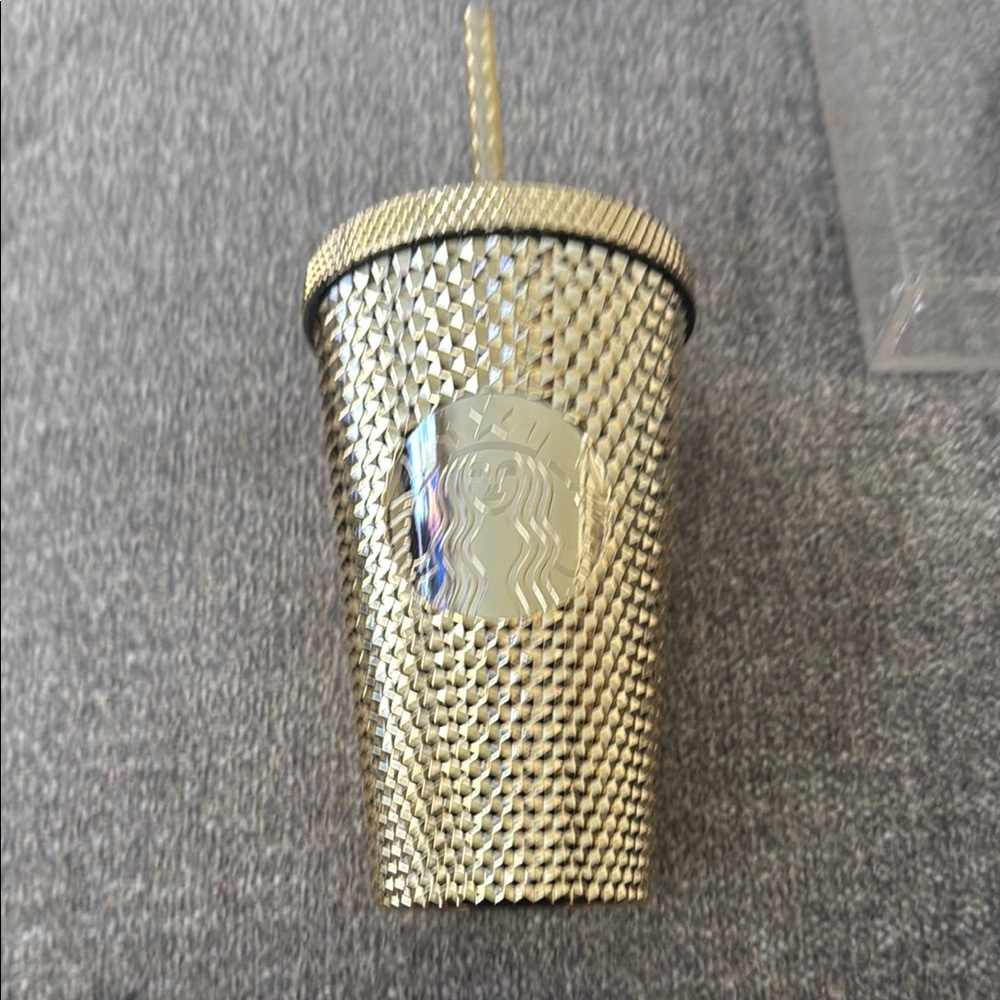 Starbucks Gold Textured Tumbler